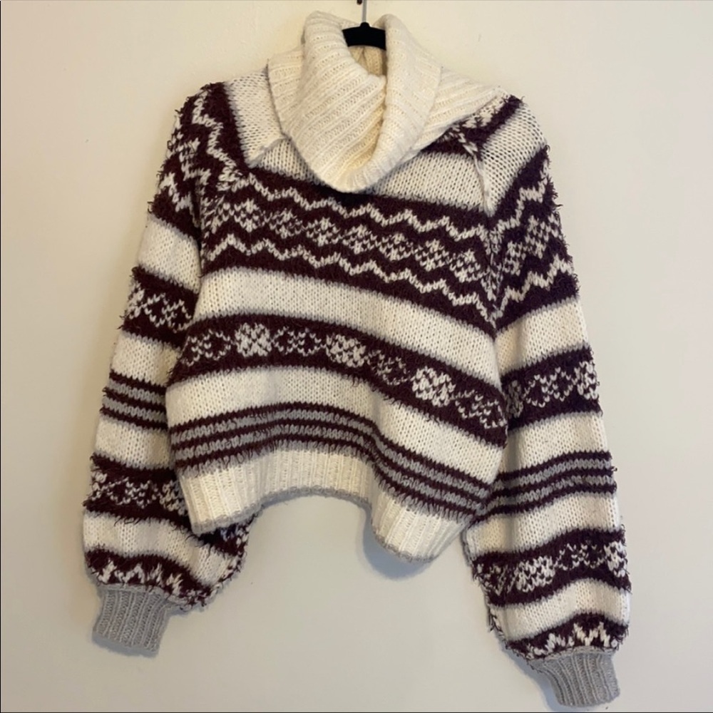 Free People Check Me Out Turtleneck Sweater NWT - Picture 4 of 5